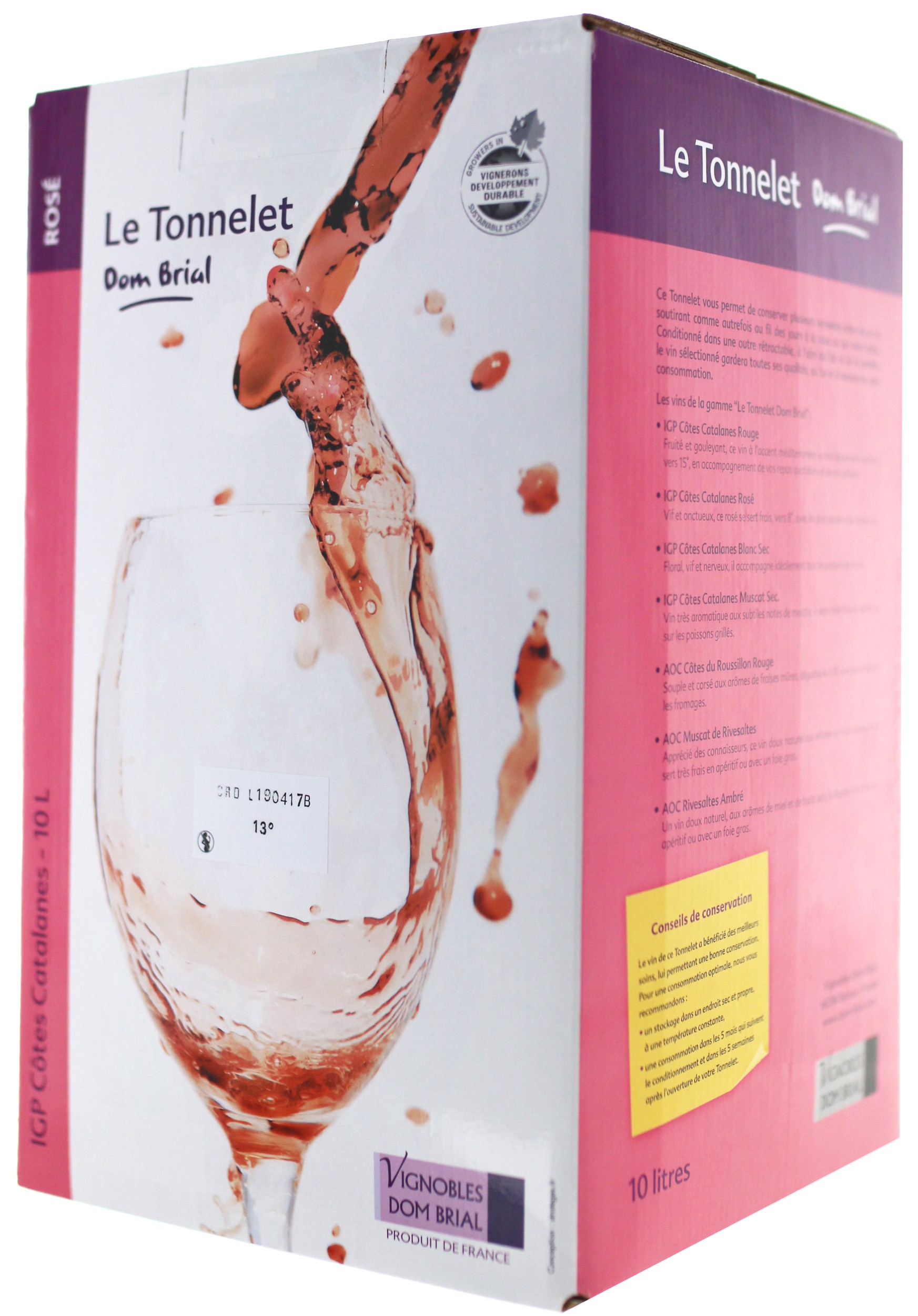 Bib fontaine à vin de 5L - Rosé - Vin de France