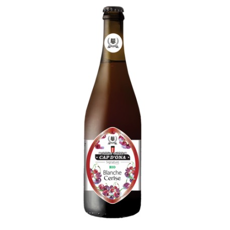 Bière Cap d'Ona - Blanche à la Cerise Bio 0.75L