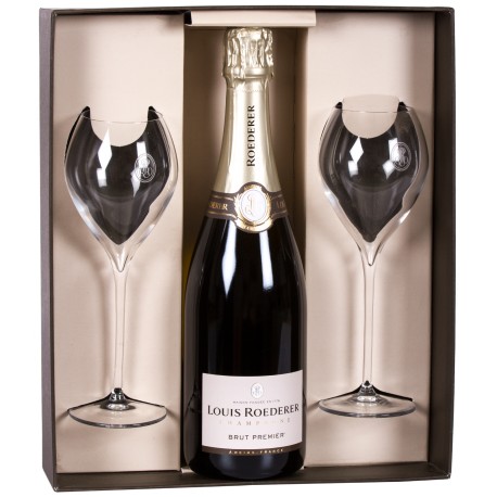 Champagne Roederer - Coffret Collection 245 et 2 Flûtes 0.75L