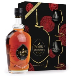 Cognac Frapin - Coffret VSOP et verres de dégustation 0.70L